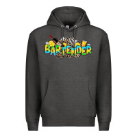 Charcoal Heather bartender Premium Hoodie - Zillion Design Studio