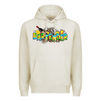 Oatmeal Heather bartender Premium Hoodie - Zillion Design Studio