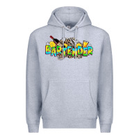 Heather Grey bartender Premium Hoodie - Zillion Design Studio