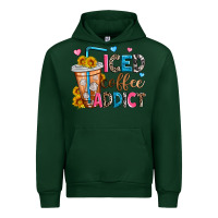Forest Green iced coffee addict Urban Hoodie - Zillion Design Studio