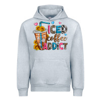 Heather Grey iced coffee addict Urban Hoodie - Zillion Design Studio