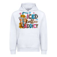 White iced coffee addict Urban Hoodie - Zillion Design Studio