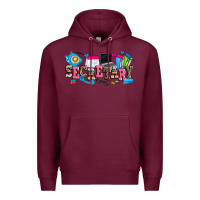 Burgundy secretary Premium Hoodie - Zillion Design Studio
