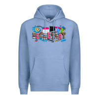 Colony Blue secretary Premium Hoodie - Zillion Design Studio