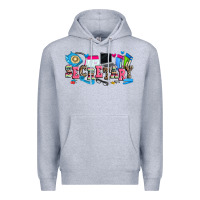 Heather Grey secretary Premium Hoodie - Zillion Design Studio