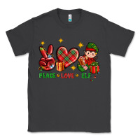 Smoke Peace Love Elf Christmas Classic Tee - BundleAndBundleShop