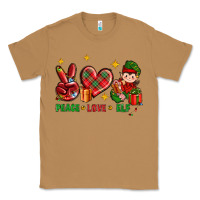 Toasted Coconut Peace Love Elf Christmas Classic Tee - BundleAndBundleShop