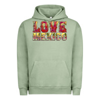 Pigment Oil Green Love Mexico Urban Hoodie - texasbilliewilder
