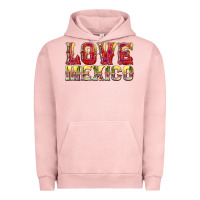 Pigment Salmon Love Mexico Urban Hoodie - texasbilliewilder