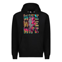 Black race wife wife wife lightningbolt Premium Hoodie - Zillion Design Studio