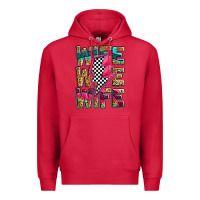 Cardinal race wife wife wife lightningbolt Premium Hoodie - Zillion Design Studio