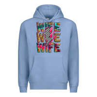Race Wife Wife Wife Lightningbolt Premium Hoodie | Teevron