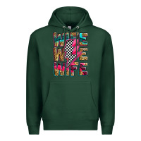 Sports Green race wife wife wife lightningbolt Premium Hoodie - Zillion Design Studio