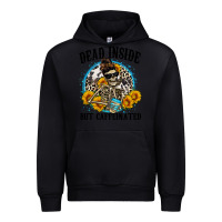 Black dead inside but caffeinated Urban Hoodie - Zillion Design Studio
