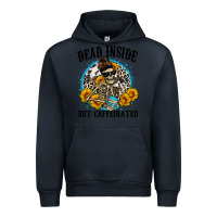 Navy dead inside but caffeinated Urban Hoodie - Zillion Design Studio