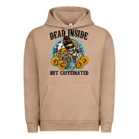 Pigment Burro dead inside but caffeinated Urban Hoodie - Zillion Design Studio
