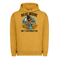 Pigment Peanut Butter dead inside but caffeinated Urban Hoodie - Zillion Design Studio