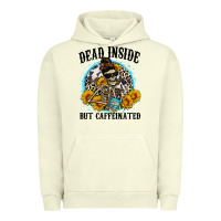Pigment Pistachio dead inside but caffeinated Urban Hoodie - Zillion Design Studio