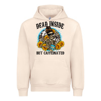 Sandshell dead inside but caffeinated Urban Hoodie - Zillion Design Studio