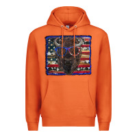 Carrot bison with american flag and glasses Premium Hoodie - RanaPortraitStore