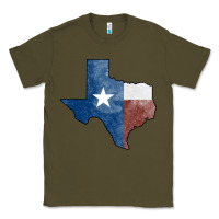 Army Green Texas Watercolor Map Classic Tee - Jasminsmagicworld