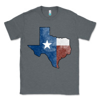 Charcoal Heather Texas Watercolor Map Classic Tee - Jasminsmagicworld