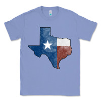 Colony Blue Texas Watercolor Map Classic Tee - Jasminsmagicworld