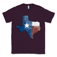 Plum Texas Watercolor Map Classic Tee - Jasminsmagicworld