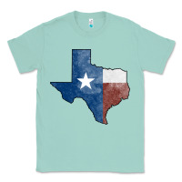 Seafoam Texas Watercolor Map Classic Tee - Jasminsmagicworld