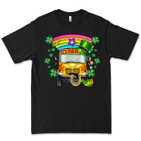 Black st. patricks day school bus Premium Tee - SublimationCraftShop