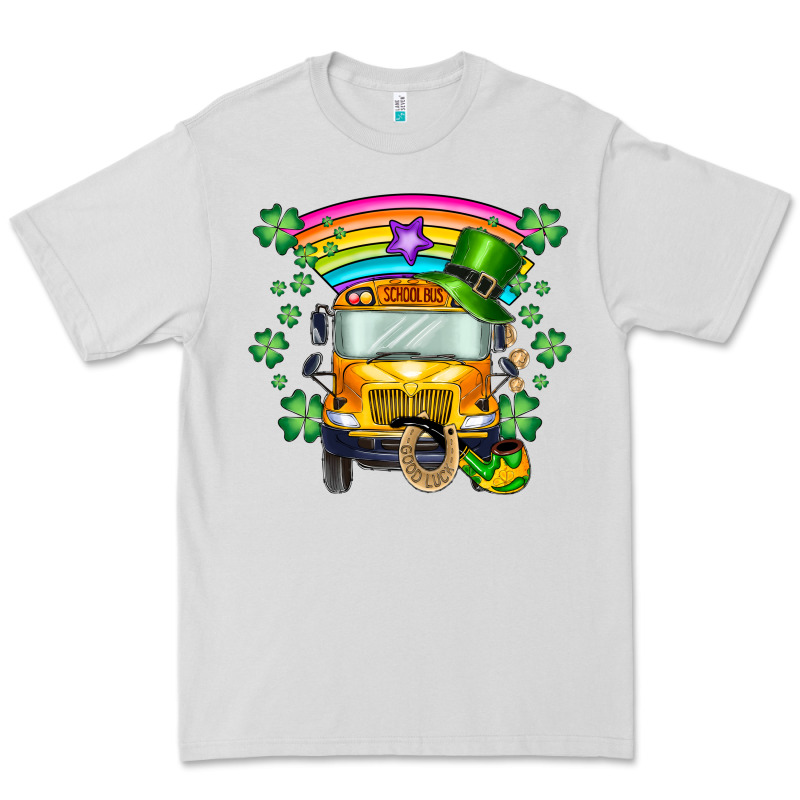 St. Patricks Day School Bus Premium Tee by SublimationCraftShop | Teevron