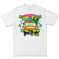 White st. patricks day school bus Premium Tee - SublimationCraftShop