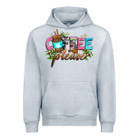Heather Grey coffee please Urban Hoodie - Zillion Design Studio