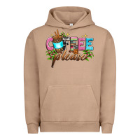 Pigment Burro coffee please Urban Hoodie - Zillion Design Studio