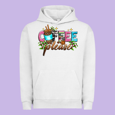 Coffee Please Urban Hoodie Designed By Zillion Design Studio