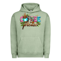 Pigment Oil Green coffee please Urban Hoodie - Zillion Design Studio
