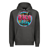 Charcoal Heather race day Premium Hoodie - Zillion Design Studio