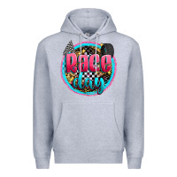 Heather Grey race day Premium Hoodie - Zillion Design Studio