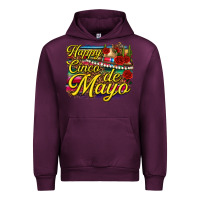 Mauve Wine Happy Cinco de Mayo Urban Hoodie - texasbilliewilder