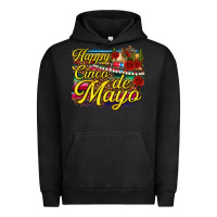 Pigment Black Happy Cinco de Mayo Urban Hoodie - texasbilliewilder