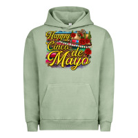Pigment Oil Green Happy Cinco de Mayo Urban Hoodie - texasbilliewilder