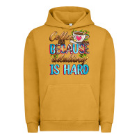 Pigment Peanut Butter coffee because adulting is hard Urban Hoodie - Zillion Design Studio