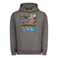 Pigment Tornado coffee because adulting is hard Urban Hoodie - Zillion Design Studio