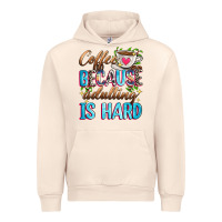 Sandshell coffee because adulting is hard Urban Hoodie - Zillion Design Studio