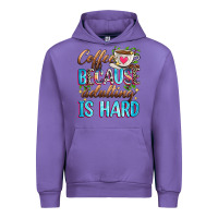 Tulip coffee because adulting is hard Urban Hoodie - Zillion Design Studio