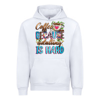White coffee because adulting is hard Urban Hoodie - Zillion Design Studio