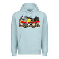 Blue Mist race coach Premium Hoodie - Zillion Design Studio