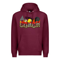 Burgundy race coach Premium Hoodie - Zillion Design Studio