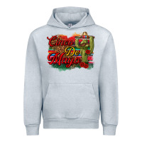 Heather Grey Cinco de Mayo Cactus Urban Hoodie - texasbilliewilder