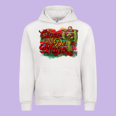 Cinco De Mayo Cactus Urban Hoodie Designed By Texasbilliewilder